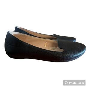 Girls Flats Black Ballet Shoes Faux Leather Slip On Comfort Link Size 13
